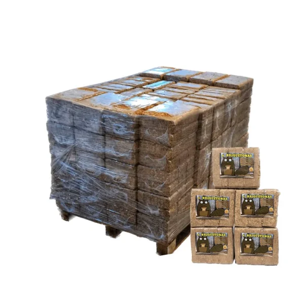 Paquete retractilado de 6 briquetas Castor