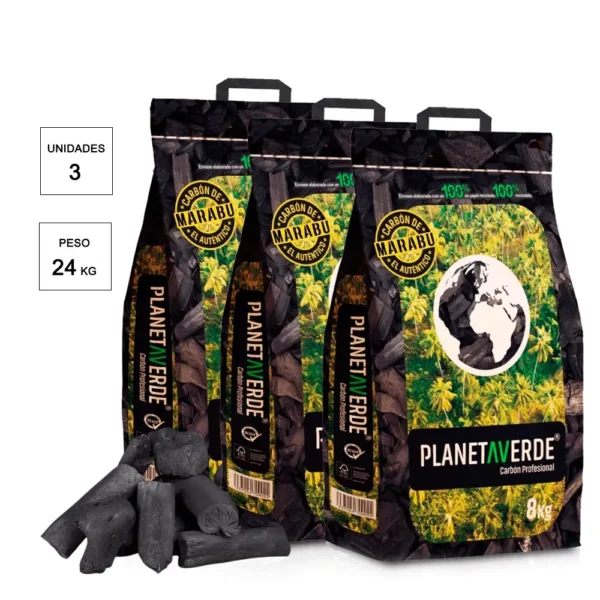 Carbon marabu 3 x 8kg Planeta Verde
